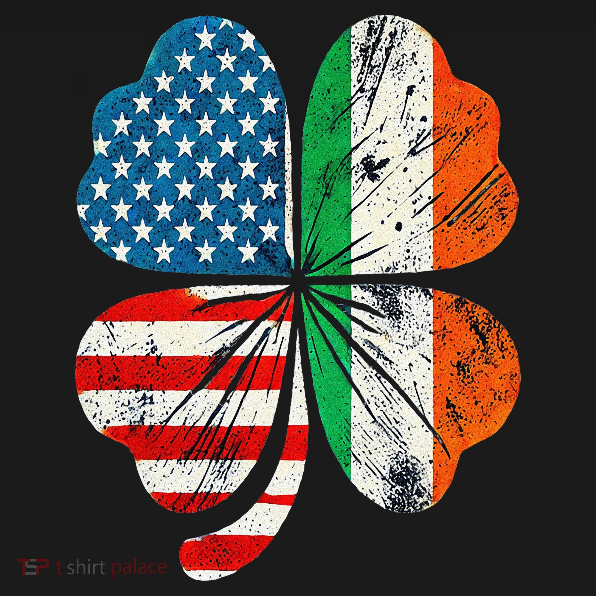 St Patricks Day Shamrock Ireland USA Irish American Flag Baby Bodysuit