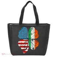 St Patricks Day Shamrock Ireland USA Irish American Flag Tote Bag thumb 0