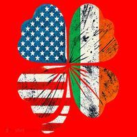 St Patricks Day Shamrock Ireland USA Irish American Flag Santa Hat thumb 1