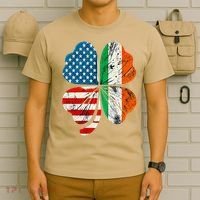 St Patricks Day Shamrock Ireland USA Irish American Flag T-Shirt thumb 6