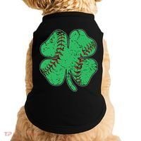 St Patrick's Day Baseball Catcher Pitcher Shamrock Doggie Tank thumb 0