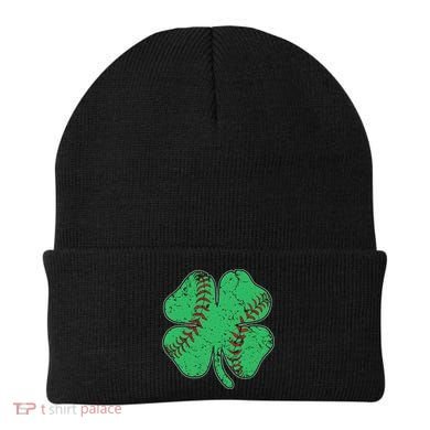 St Patrick's Day Baseball Catcher Pitcher Shamrock Beanie