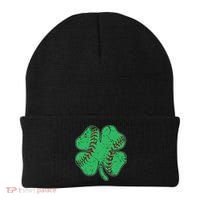 St Patrick's Day Baseball Catcher Pitcher Shamrock Beanie thumb 0