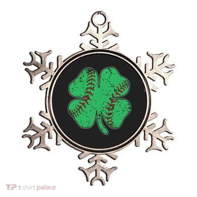 St Patrick's Day Baseball Catcher Pitcher Shamrock Ornament