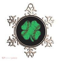 St Patrick's Day Baseball Catcher Pitcher Shamrock Ornament thumb 0