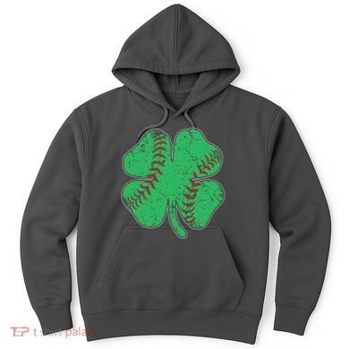 St Patrick's Day Baseball Catcher Pitcher Shamrock Hoodie