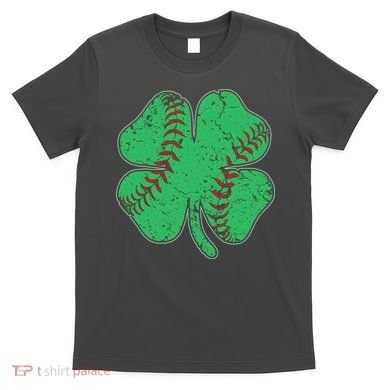 St Patrick's Day Baseball Catcher Pitcher Shamrock T-Shirt