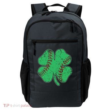 St Patrick's Day Baseball Catcher Pitcher Shamrock Backpack
