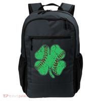 St Patrick's Day Baseball Catcher Pitcher Shamrock Backpack thumb 0
