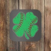 St Patrick's Day Baseball Catcher Pitcher Shamrock Coaster thumb 0