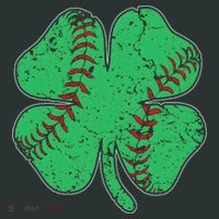 St Patrick's Day Baseball Catcher Pitcher Shamrock Women's T-Shirt thumb 6