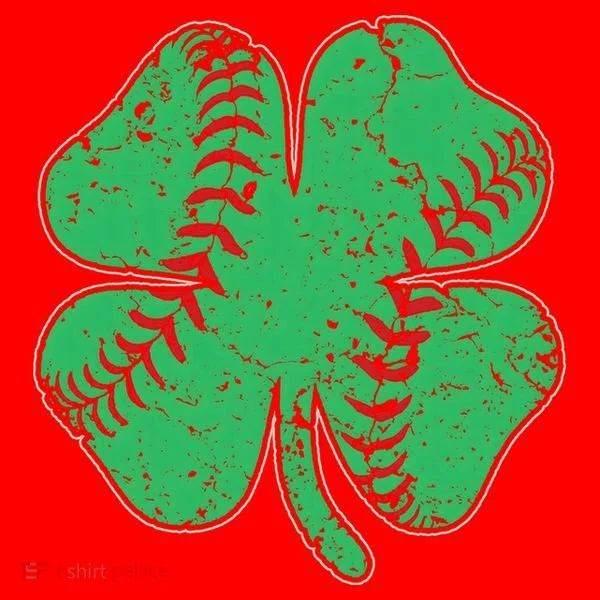 St Patrick's Day Baseball Catcher Pitcher Shamrock Santa Hat
