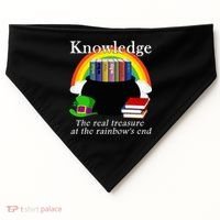 Saint Patrick's Day Teacher Knowledge Is Treasure USA-Made Doggie Bandana thumb 0