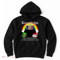 Saint Patrick's Day Teacher Knowledge Is Treasure Hoodie thumb 0