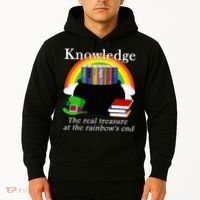 Saint Patrick's Day Teacher Knowledge Is Treasure Hoodie thumb 2