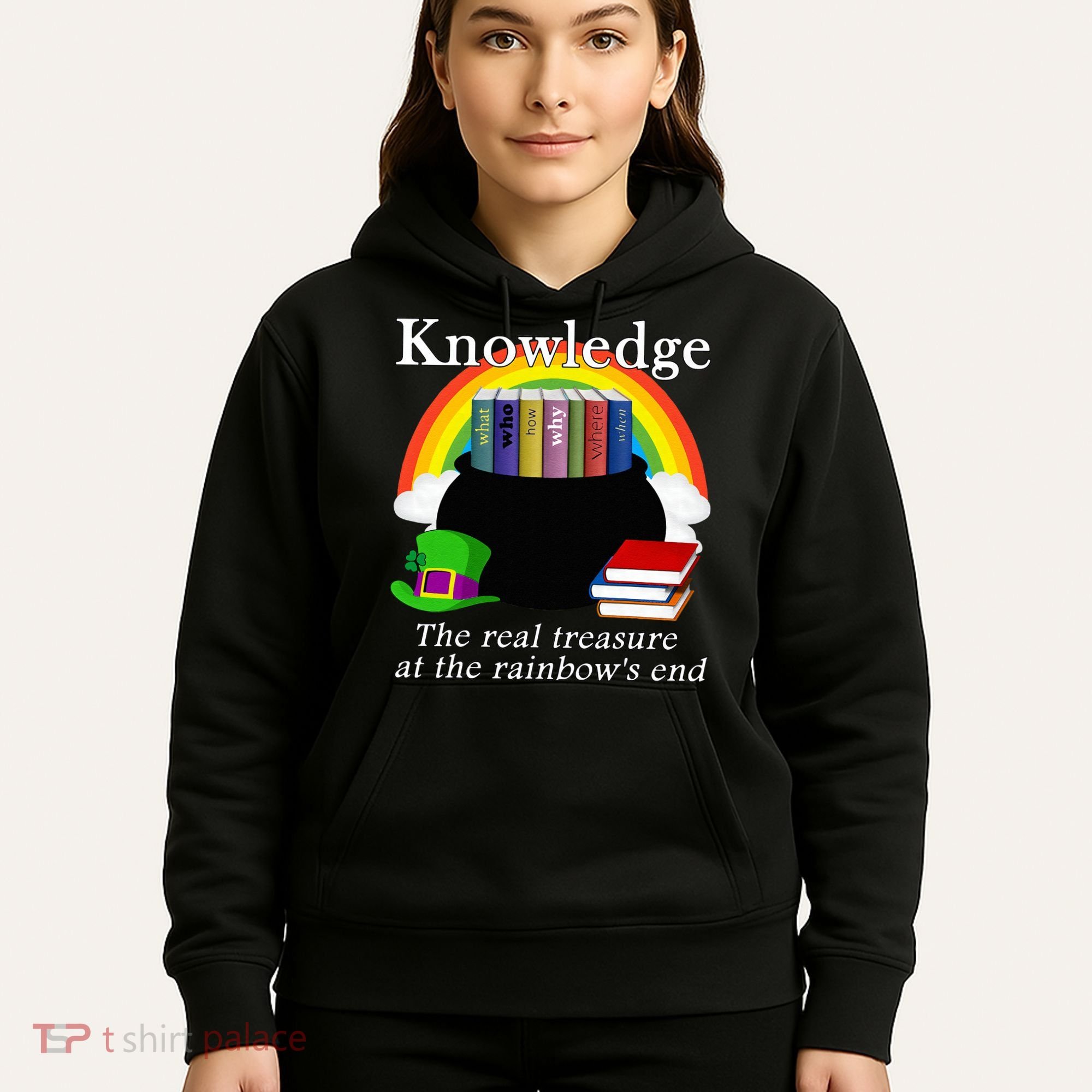 Saint Patrick's Day Teacher Knowledge Is Treasure Hoodie