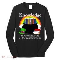 Saint Patrick's Day Teacher Knowledge Is Treasure Long Sleeve Shirt thumb 0
