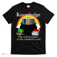 Saint Patrick's Day Teacher Knowledge Is Treasure T-Shirt thumb 0
