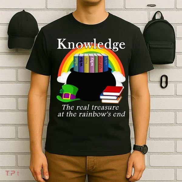 Saint Patrick's Day Teacher Knowledge Is Treasure T-Shirt