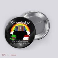 Saint Patrick's Day Teacher Knowledge Is Treasure Button thumb 0