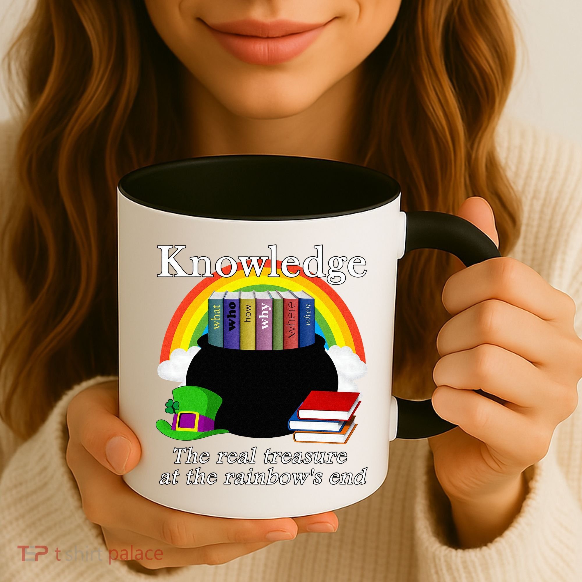 Saint Patrick's Day Teacher Knowledge Is Treasure Coffee Mug