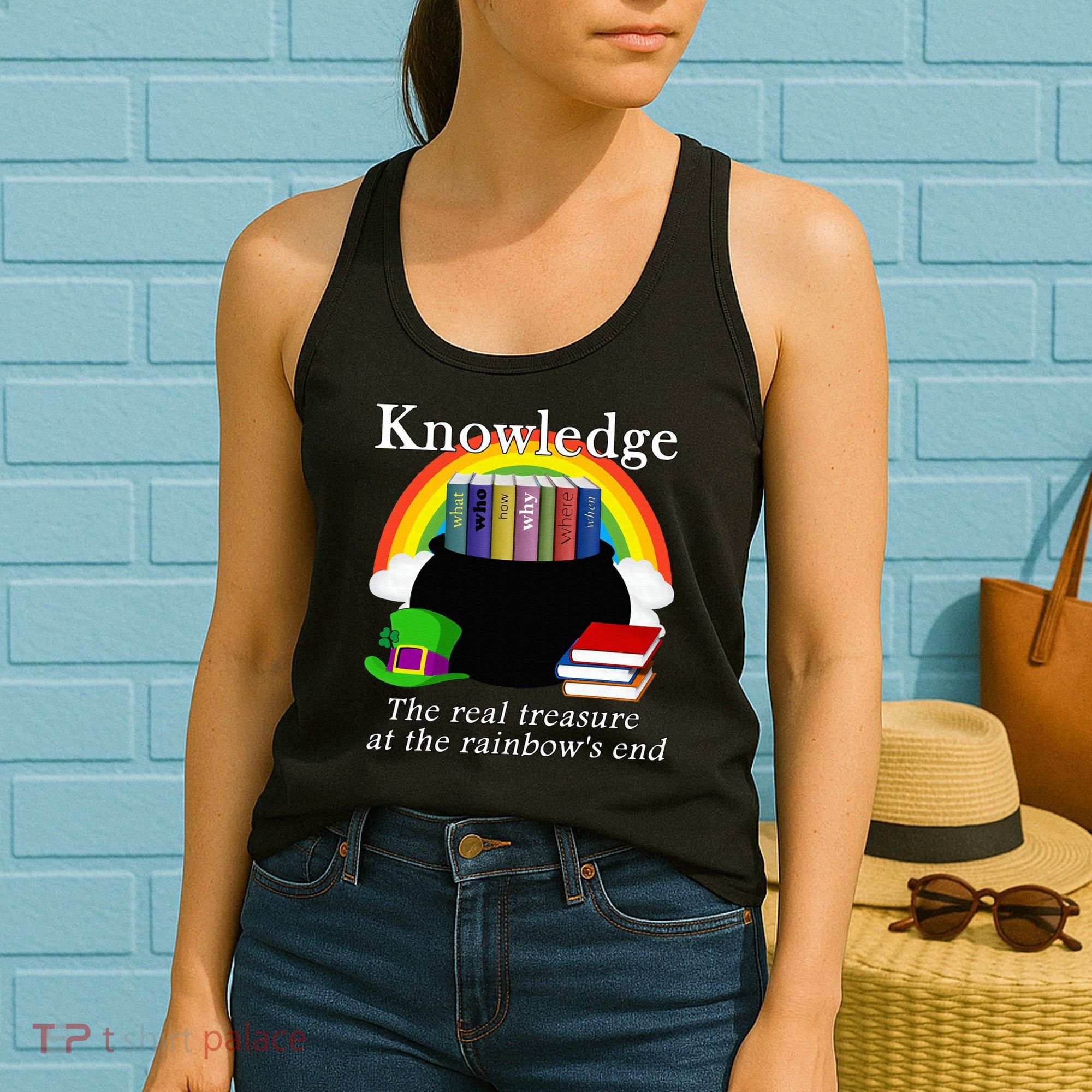 Saint Patrick's Day Teacher Knowledge Is Treasure Women's Tank Top