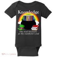 Saint Patrick's Day Teacher Knowledge Is Treasure Baby Bodysuit thumb 0