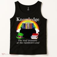 Saint Patrick's Day Teacher Knowledge Is Treasure Tank Top thumb 2