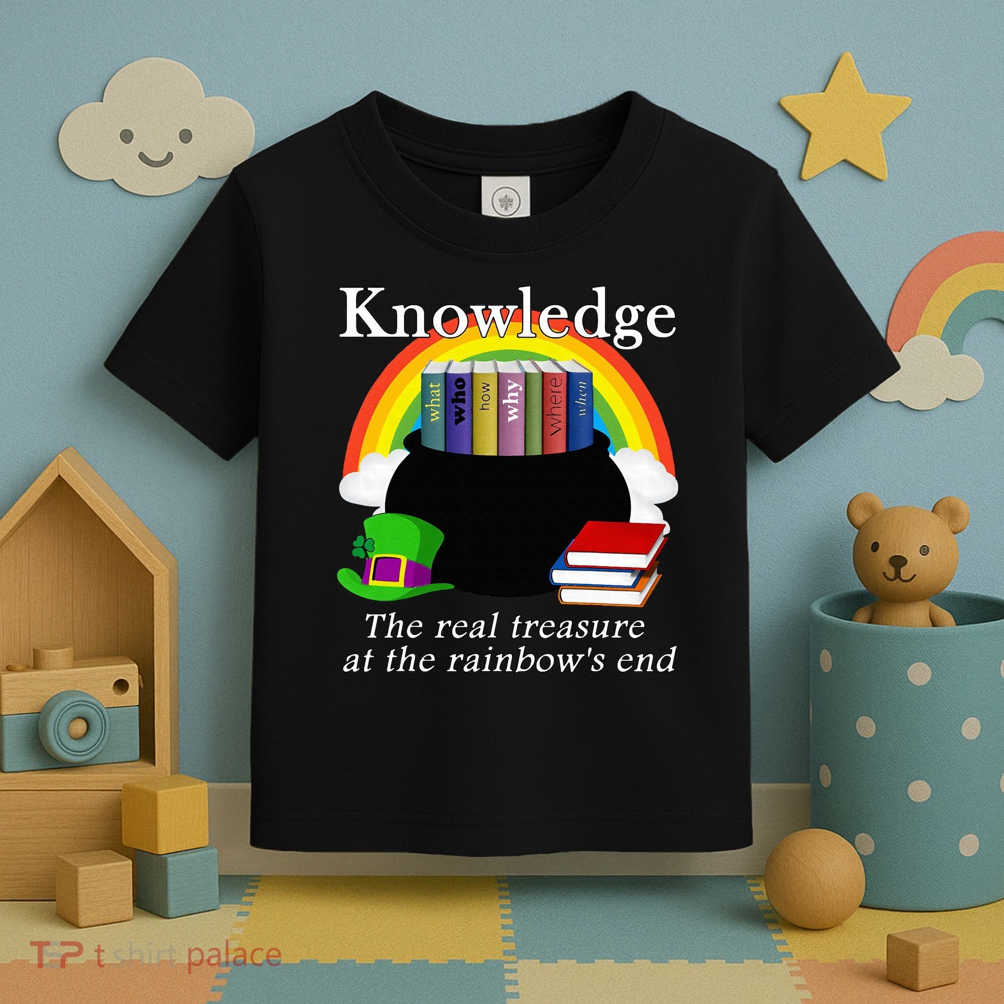 Saint Patrick's Day Teacher Knowledge Is Treasure Toddler T-Shirt