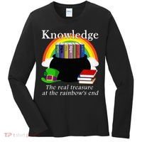 Saint Patrick's Day Teacher Knowledge Is Treasure Women's Long Sleeve Shirt thumb 0
