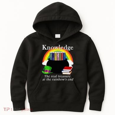Saint Patrick's Day Teacher Knowledge Is Treasure Kids Hoodie