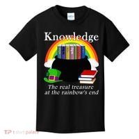 Saint Patrick's Day Teacher Knowledge Is Treasure Kids T-Shirt thumb 0