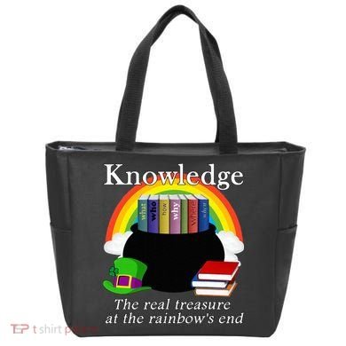 Saint Patrick's Day Teacher Knowledge Is Treasure Tote Bag