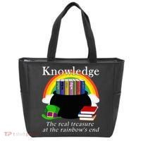Saint Patrick's Day Teacher Knowledge Is Treasure Tote Bag thumb 0