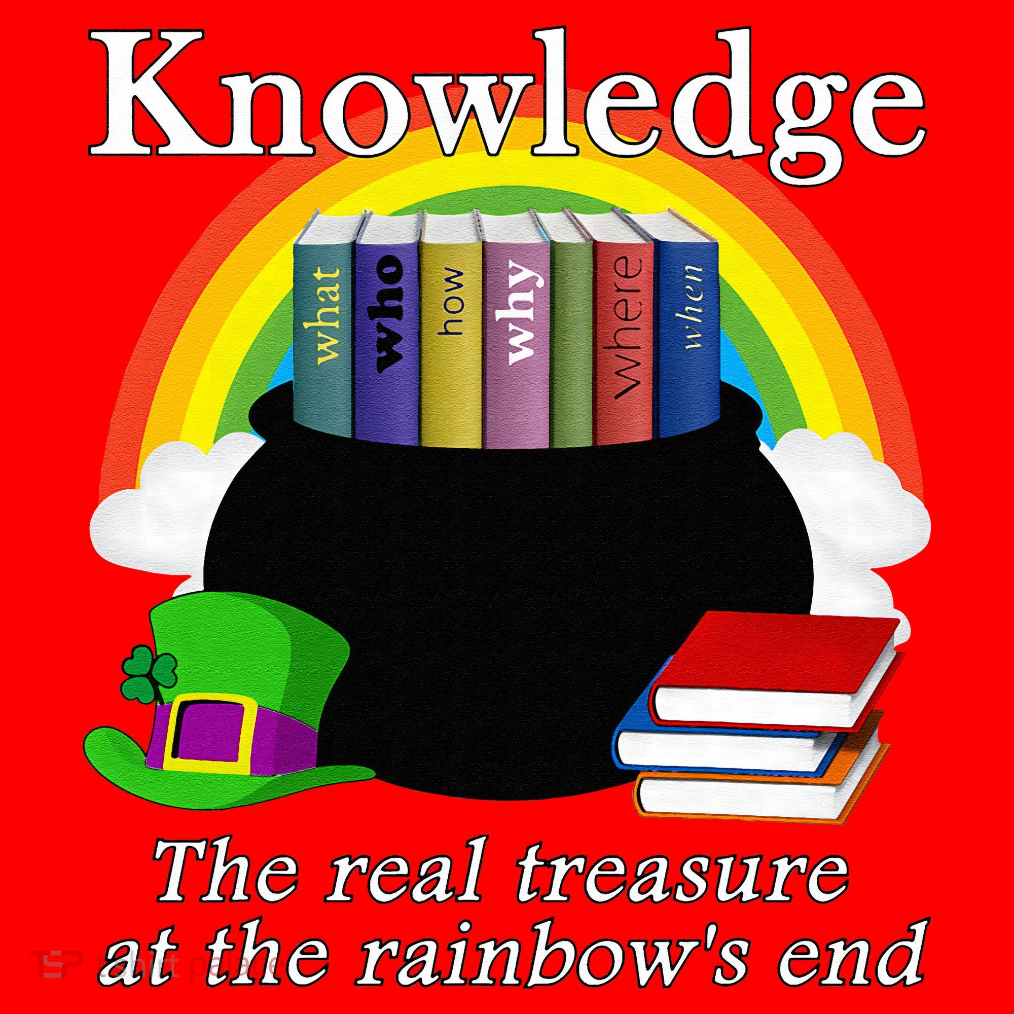 Saint Patrick's Day Teacher Knowledge Is Treasure Santa Hat