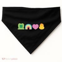 St Patricks Day Lucky Charm Pot Gold Irish Shamrock Rainbow USA-Made Doggie Bandana thumb 0