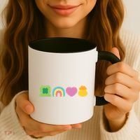 St Patricks Day Lucky Charm Pot Gold Irish Shamrock Rainbow Coffee Mug thumb 3