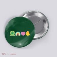 St Patricks Day Lucky Charm Pot Gold Irish Shamrock Rainbow Button thumb 0