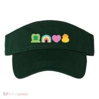 St Patricks Day Lucky Charm Pot Gold Irish Shamrock Rainbow Visor thumb 0