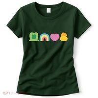 St Patricks Day Lucky Charm Pot Gold Irish Shamrock Rainbow Women's T-Shirt thumb 0
