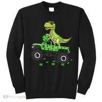 St Patricks Day Boy Dinosaur Monster Turck Trex Sweatshirt thumb 0