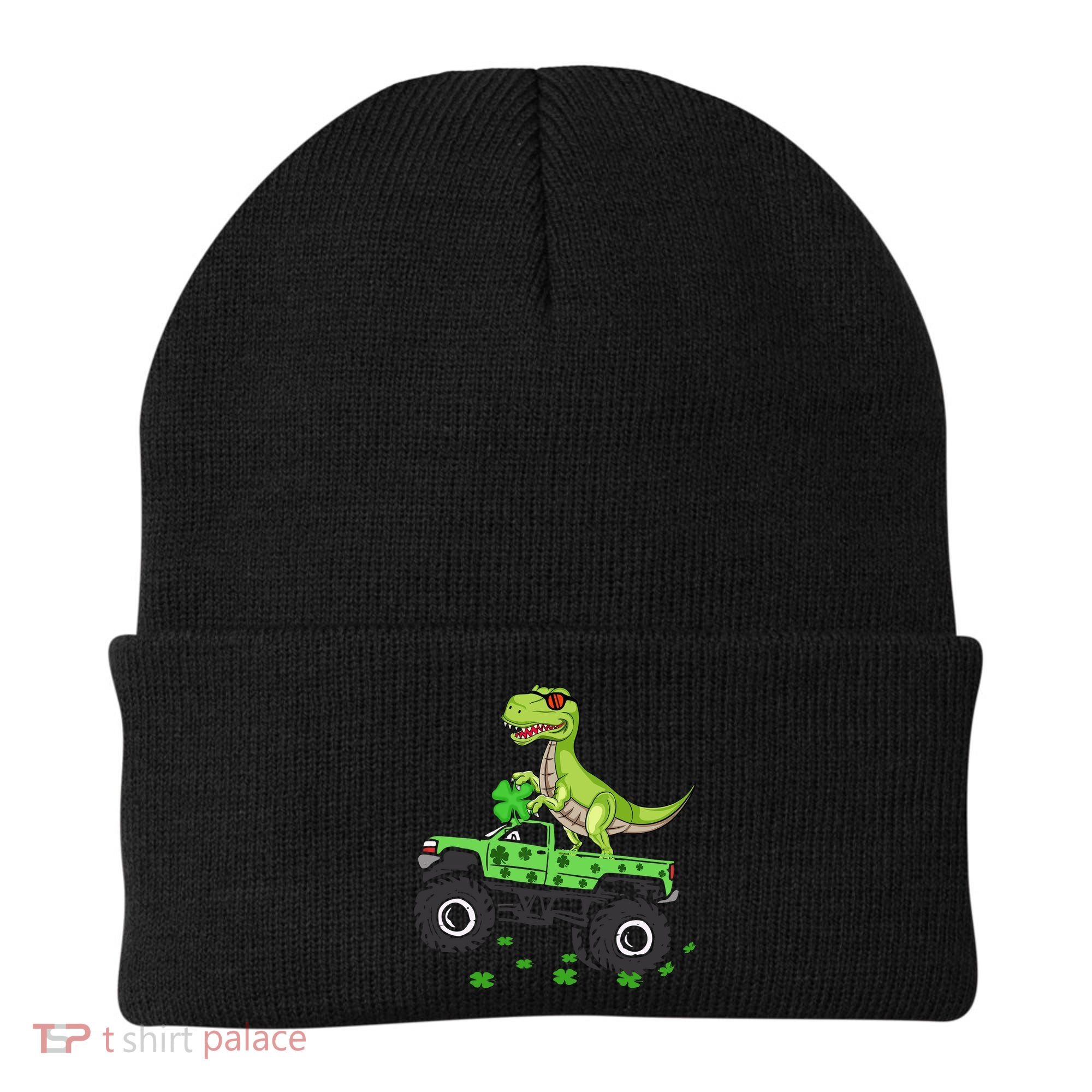 St Patricks Day Boy Dinosaur Monster Turck Trex Beanie