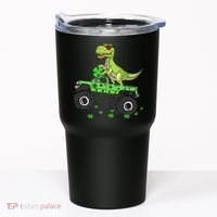 St Patricks Day Boy Dinosaur Monster Turck Trex Tumbler thumb 0