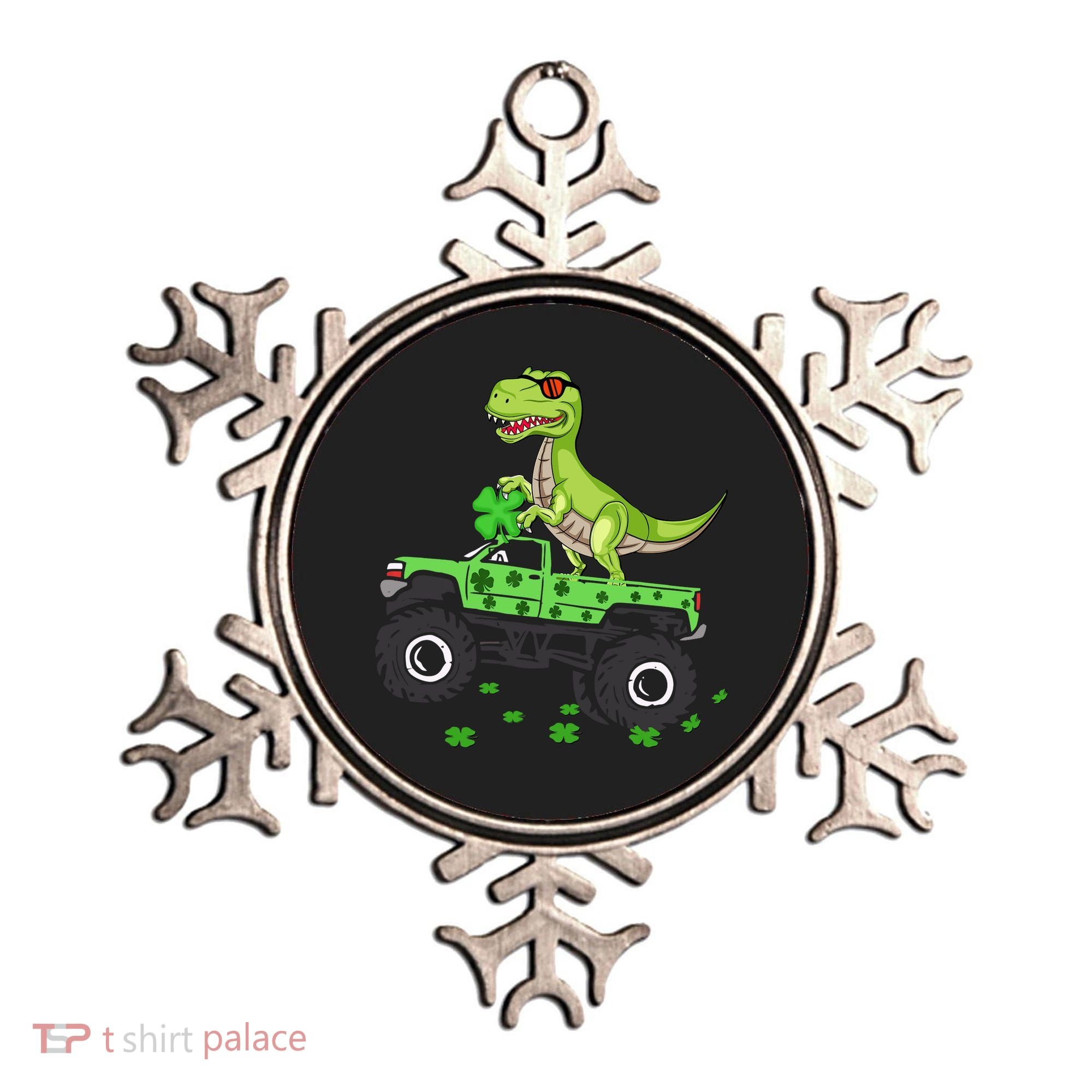 St Patricks Day Boy Dinosaur Monster Turck Trex Ornament