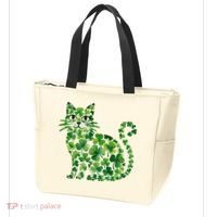 St Patrick's Day Lucky Shamrock Clover Cat Tote Bag thumb 3