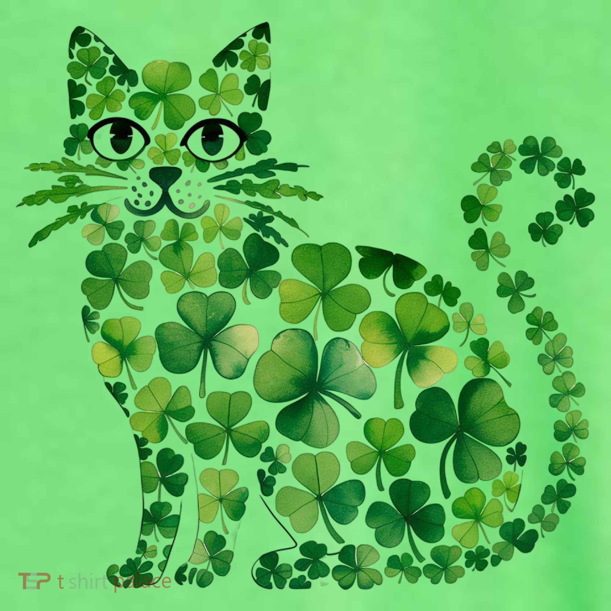 St Patrick's Day Lucky Shamrock Clover Cat Hat