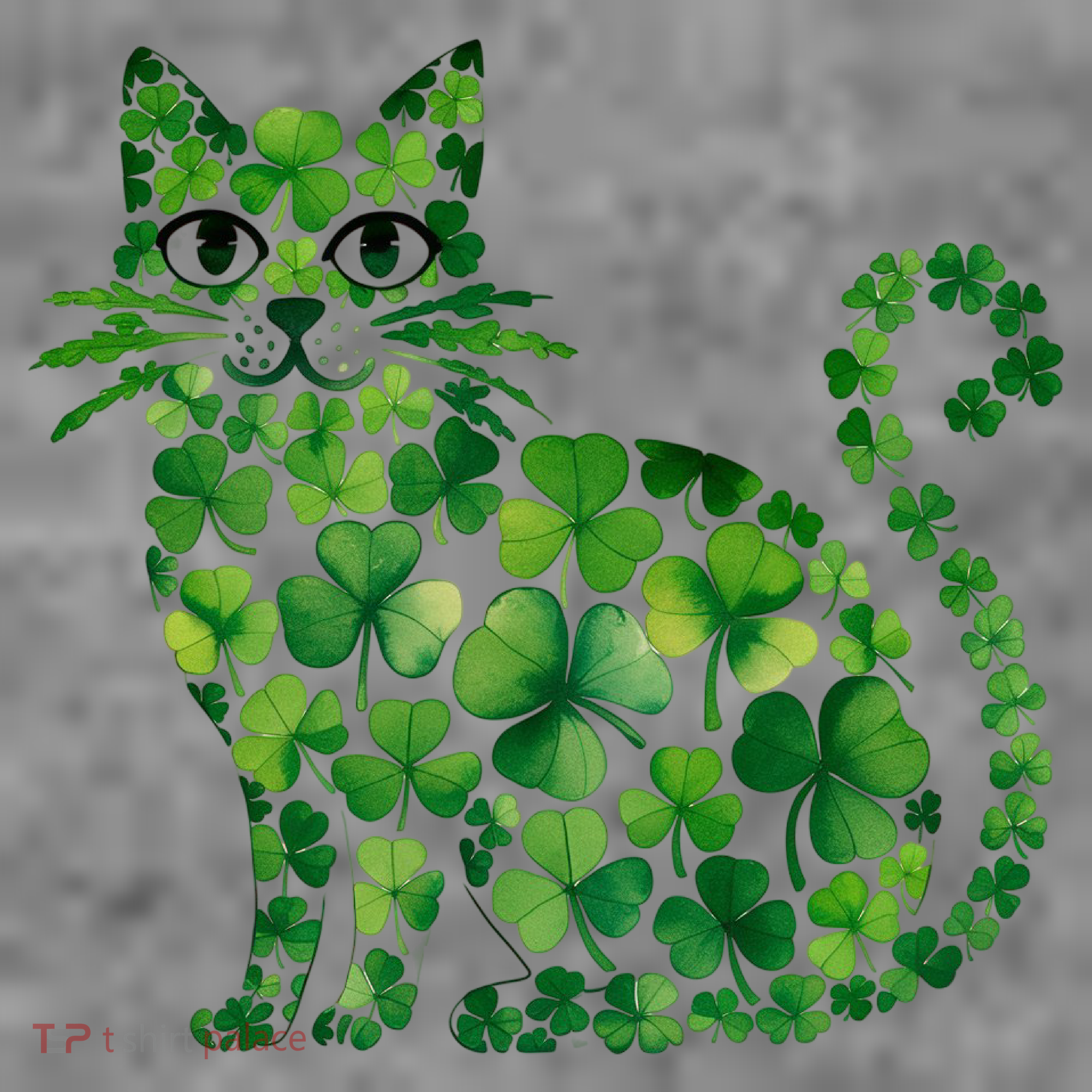 St Patrick's Day Lucky Shamrock Clover Cat Toddler Hoodie