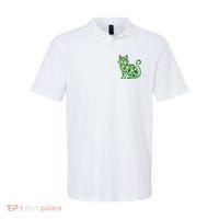 St Patrick's Day Lucky Shamrock Clover Cat Polo thumb 0