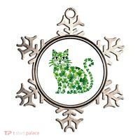 St Patrick's Day Lucky Shamrock Clover Cat Ornament thumb 0