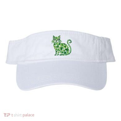 St Patrick's Day Lucky Shamrock Clover Cat Visor